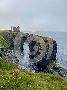 Ruins of Castle Sinclair Girnigoe, Scotland