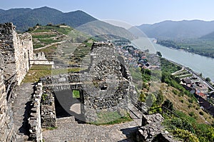 Ruins castle Spitz, Austria, Europe