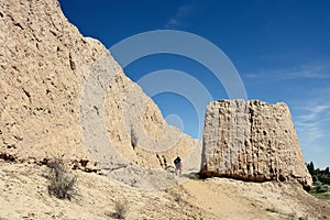 The ruins castles of ancient Khorezm â€“ Guldursun - Kala, Uzbekistan