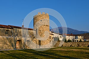 Ruins of Castra ad Fluvium Frigidum late Roman fortress in Ajdovscina, Primorska photo