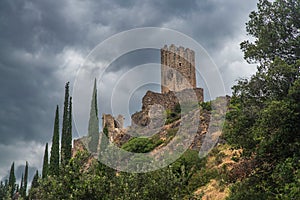 Ruins of a Cathar castle