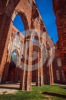 Ruins of cathedral in Tartu,