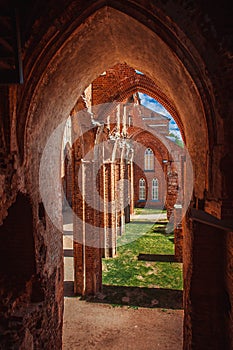 Ruins of cathedral in Tartu,