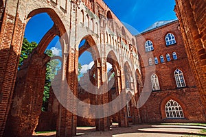 Ruins of cathedral in Tartu, photo