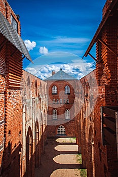 Ruins of cathedral in Tartu, photo