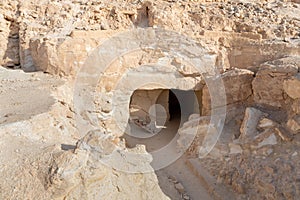 The ruins of the central city - fortress of the Nabateans - Avdat, between Petra and the port of Gaza on the trade route called