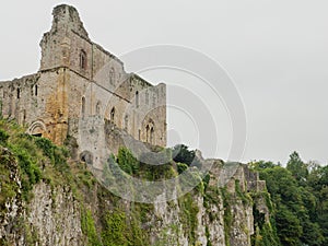 The ruins of Chepstow Castle, Wales