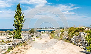 Ruins of Chersonesus, an ancient greek colony. Sevastopol, Crimea