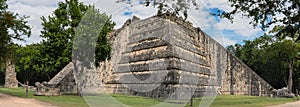 Ruins of Chichen Itza pre-Columbian Mayan city. Mexico