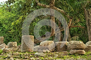 Ruins of Chichen Itza pre-Columbian Mayan city. Mexico