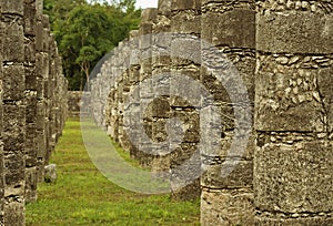 Ruins of Chichen Itza pre-Columbian Mayan city. Mexico