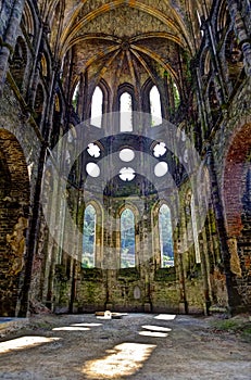 Ruins Choir church Abbey Villers la Ville, Belgium photo