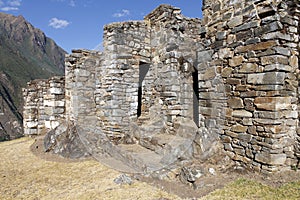 Ruins of Choquequirao in Peru. photo