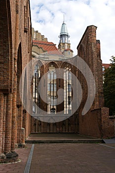 The ruins of the church