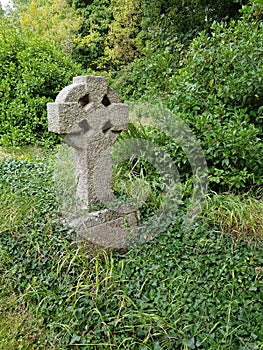 Ruins of a church and courtyard in Kinsealy Ireland
