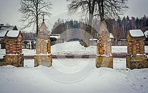 Ruins of church in Jalowka village, Poland