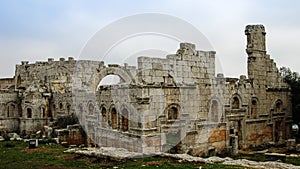 Ruins of the Church of Saint Simeon Stylites, Idlib Syria photo