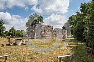 Ruins of the Church of St. Stanislaw in Å»arki in the Jura Krakowsko Czestochowska
