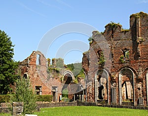 Ruins of the CisterciÃ«nzer Abbey of Auine.Belgium