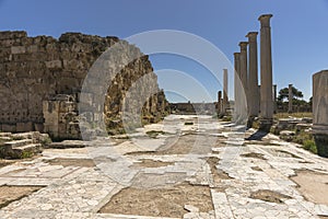 Ruins of City Salamis in Fama , Cyprus.