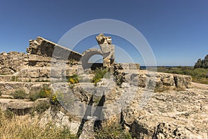 Ruins of City Salamis in Fama , Cyprus.