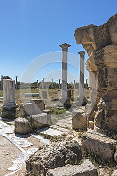 Ruins of City Salamis in Fama , Cyprus.