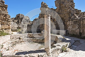 Ruins of City Salamis in Fama , Cyprus.