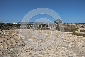 Ruins of City Salamis in Fama , Cyprus.