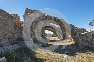 Ruins of City Salamis in Fama , Cyprus. photo