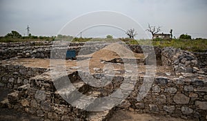 Ruins of the city of Sirkap, Taxila, Pakistan
