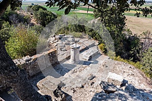 Ruins of city of Troy in Canakkale