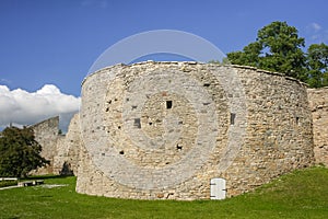 Ruins of the city walls of Haapsalu