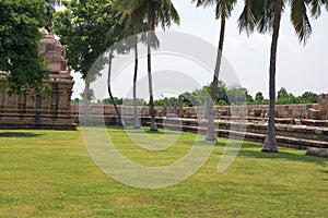 Ruins of the cloisters around Brihadisvara Temple, Gangaikondacholapuram, Tamil Nadu, India