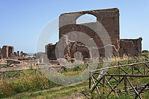 Ruins of Villa dei Quintili, Rome, Italy photo