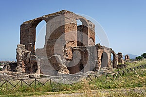 Ruins of Cold Bath of Villa dei Quintili in Rome photo
