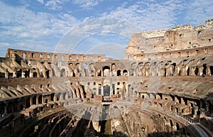 Ruins of Colisseum in Rome