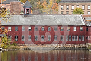 Ruins of the Collins Axe Factory in Collinsville, Connecticut.