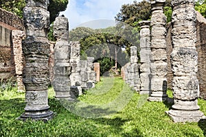 Ruins of the colonnades of the Claudius s portico photo