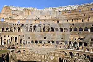 Ruins of Colosseum, Rome, Italy