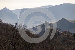 The ruins of the Coltesti fortress