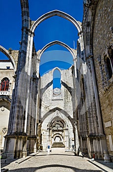 Ruins of Convento do Carmo, Lisbon photo