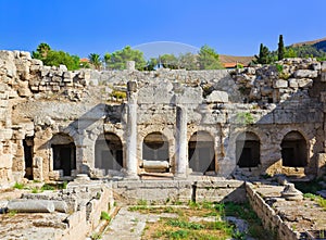 Ruins in Corinth, Greece photo