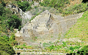 Ruins between Cusco and Machu Picchu, Peru