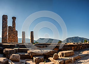 Impressions of the famous ancient site of Delphi in Northern Greece