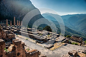 Impressions of the famous ancient site of Delphi in Northern Greece