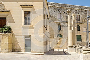 The ruins of the demolished Opera House at Pjazza Teatru Rjal