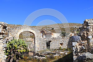 Ruins in the desert of Real de catorce, san luis potosi, mexico XII