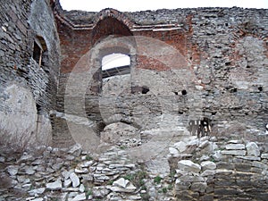 The ruins of Deva Fortress, Romania