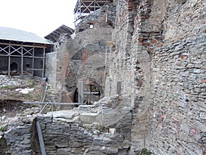 The ruins of Deva Fortress, Romania