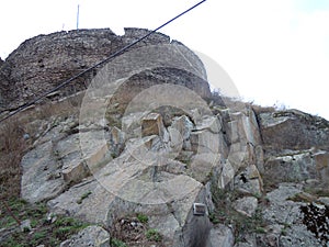 The ruins of Deva Fortress, Romania